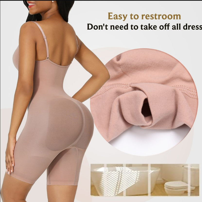 One-Piece Body Shaper - Brown