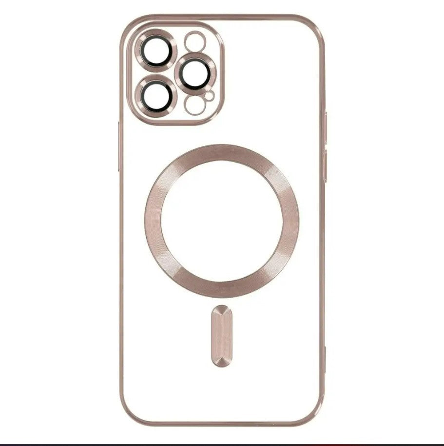 Clear Silicone - MagSafe Protective Cover for Apple iPhone 15 Pro Max - Light Pink