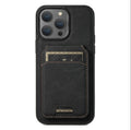 iPhone case Anti drop 2-in-1 card insertion case protective cover - Black